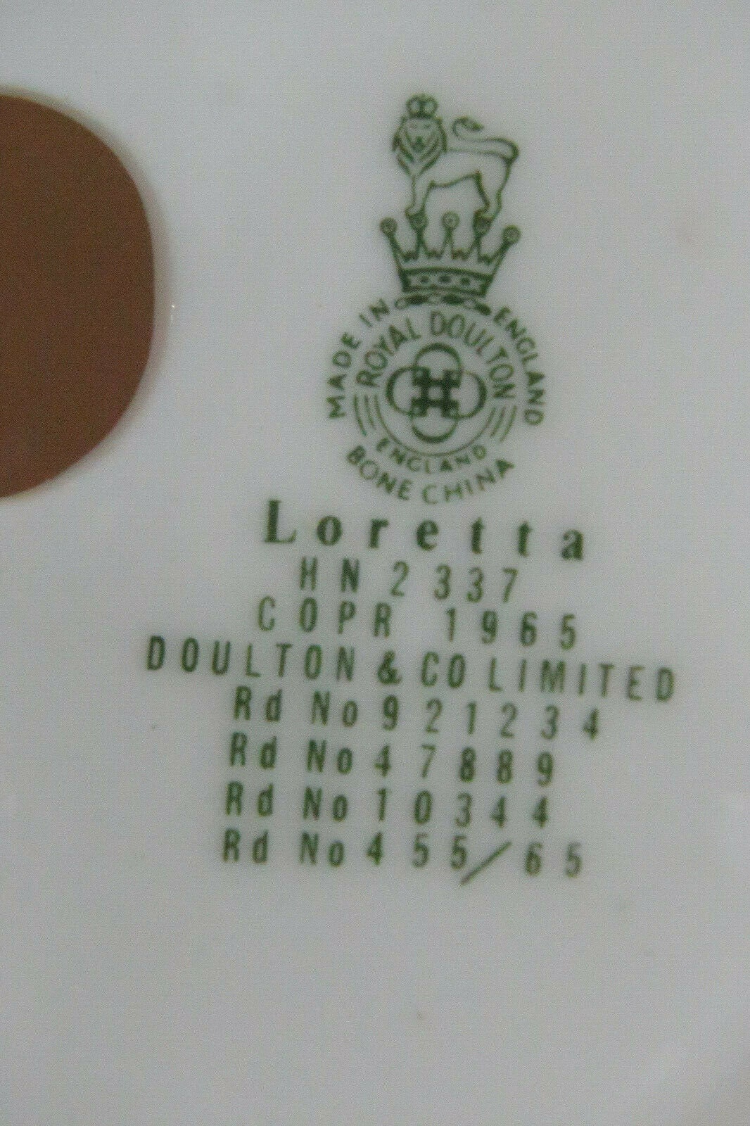 Royal Doulton HN2337 Loretta English Bone China Porcelain Figurine