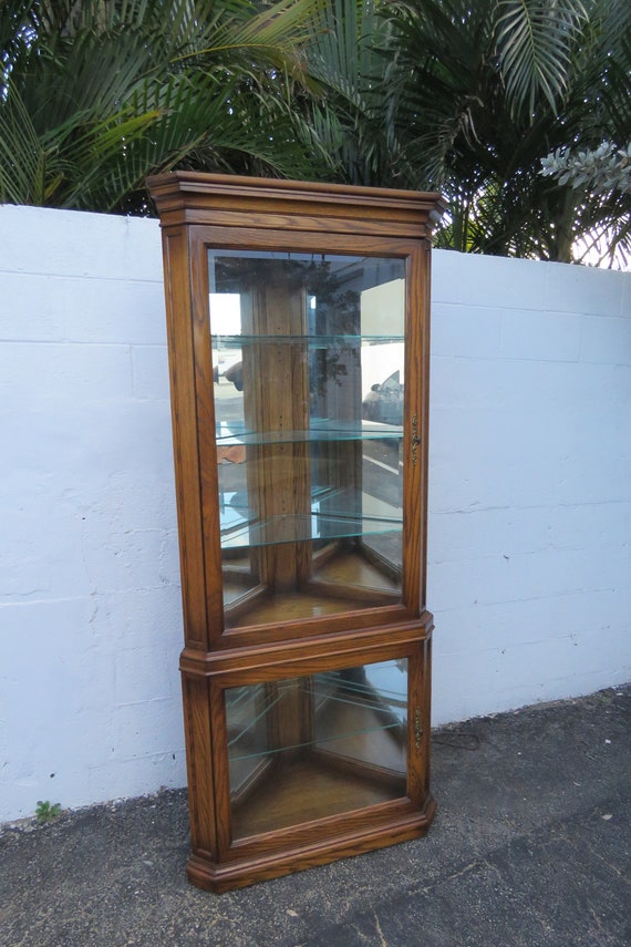 Corner china display cabinet deals