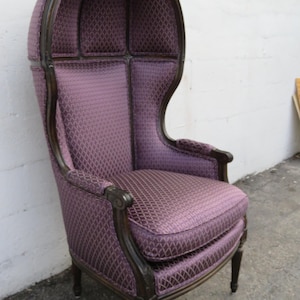 French Carved Tall Balloon Dome Canopy Porter Chair 5893 SHIPPING NOT INCLUDED Please ask for shipping quote