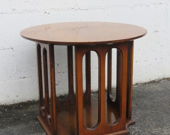 Mid Century Modern Round Top Side End Lamp Table 3635 SHIPPING NOT INCLUDED Please ask for shipping quote