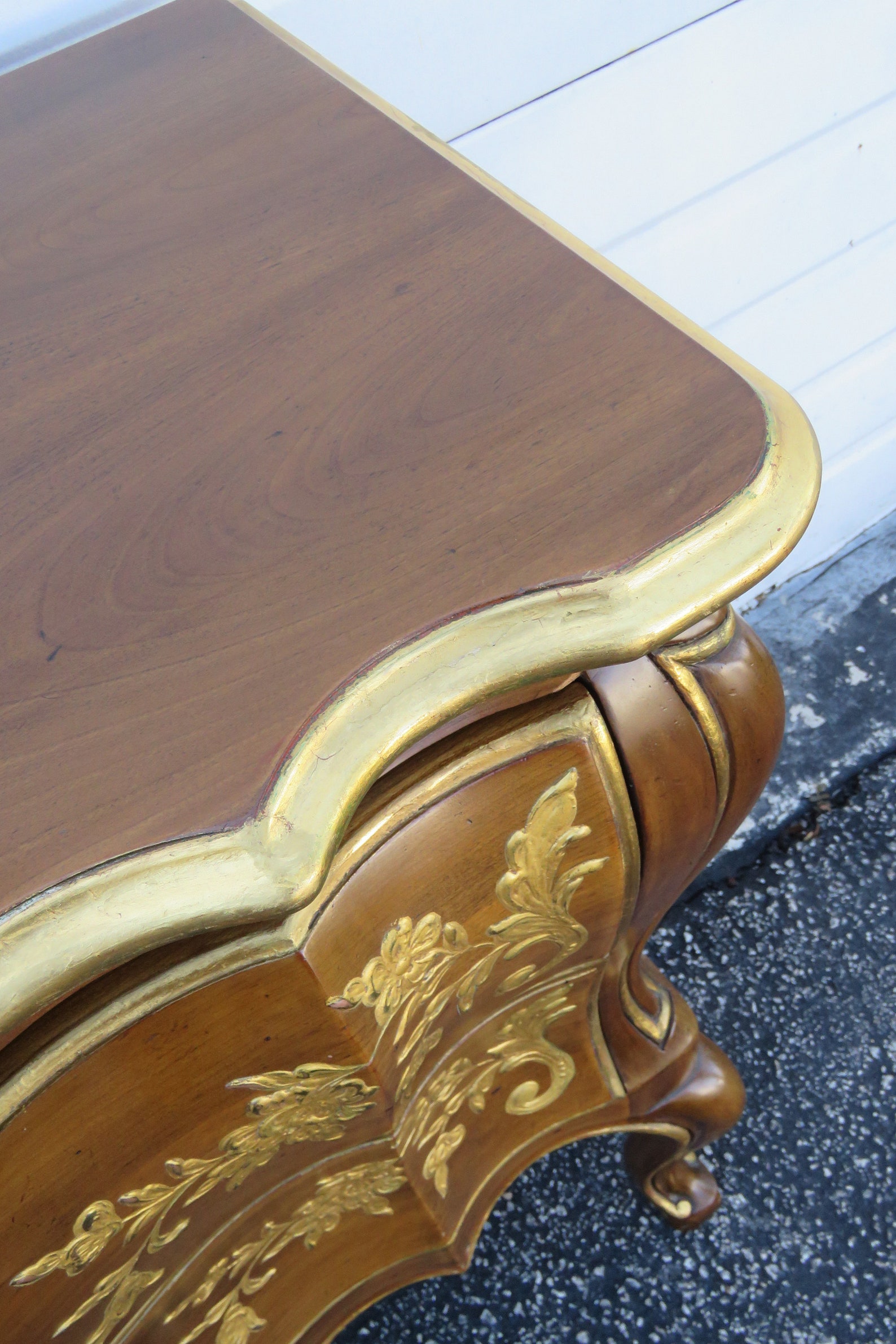 French Bombay Dresser Commode With Gold Leaf by John Etsy