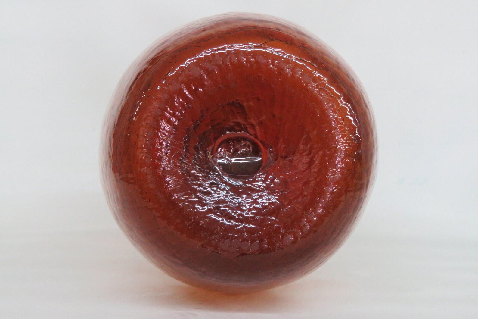 Amber Crackle Glass Extra Large Bottle Vase 2484B Etsy
