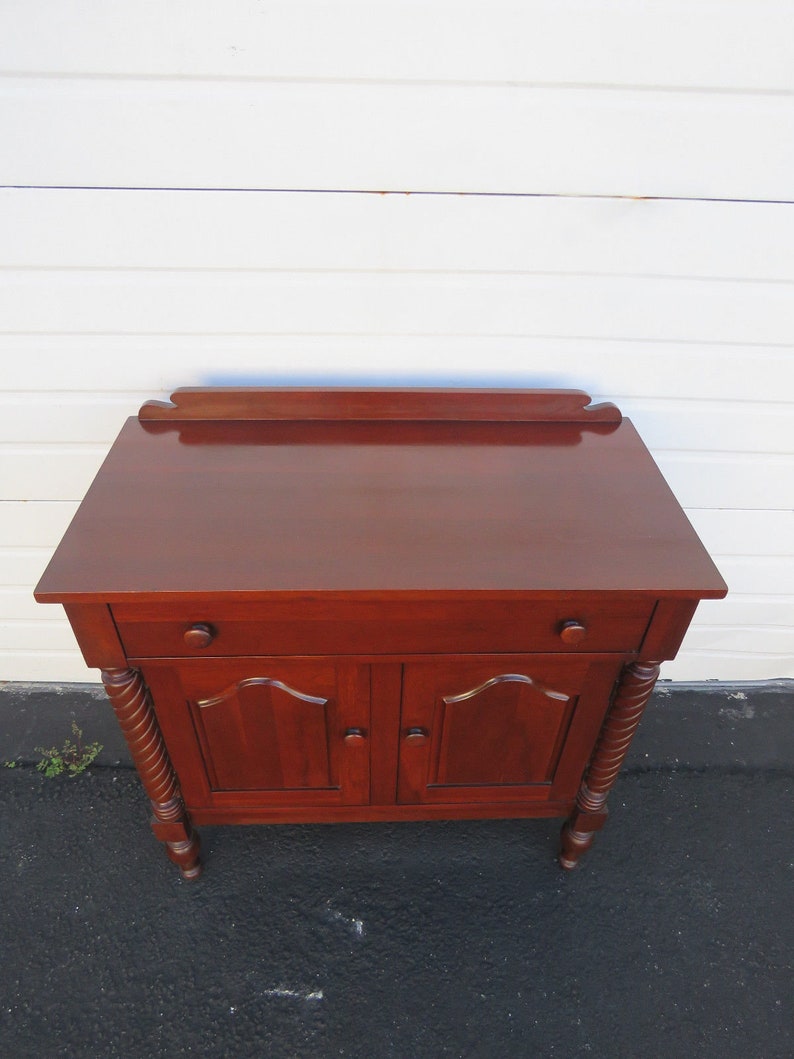 Early 1900s Solid Cherry Server Sideboard Buffet Console 8853 SHIPPING NOT INCLUDED Please ask for shipping quote