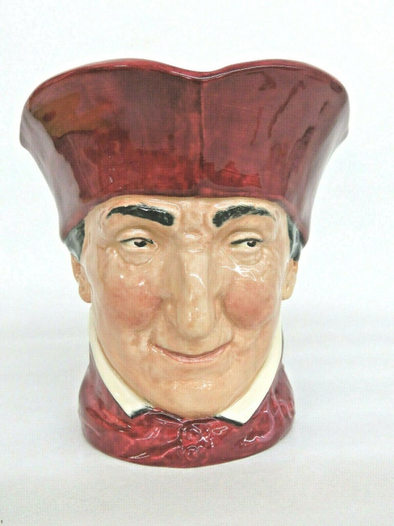ロイヤルドルトン Royal Doulton Cardinal Toby Jug Porcelain Character Mug Made in