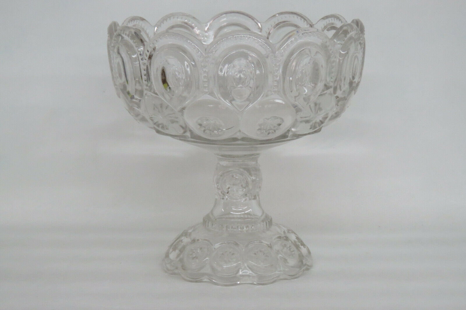 LE Smith Moon and Stars Clear Glass Extra Large Compote Candy - Etsy