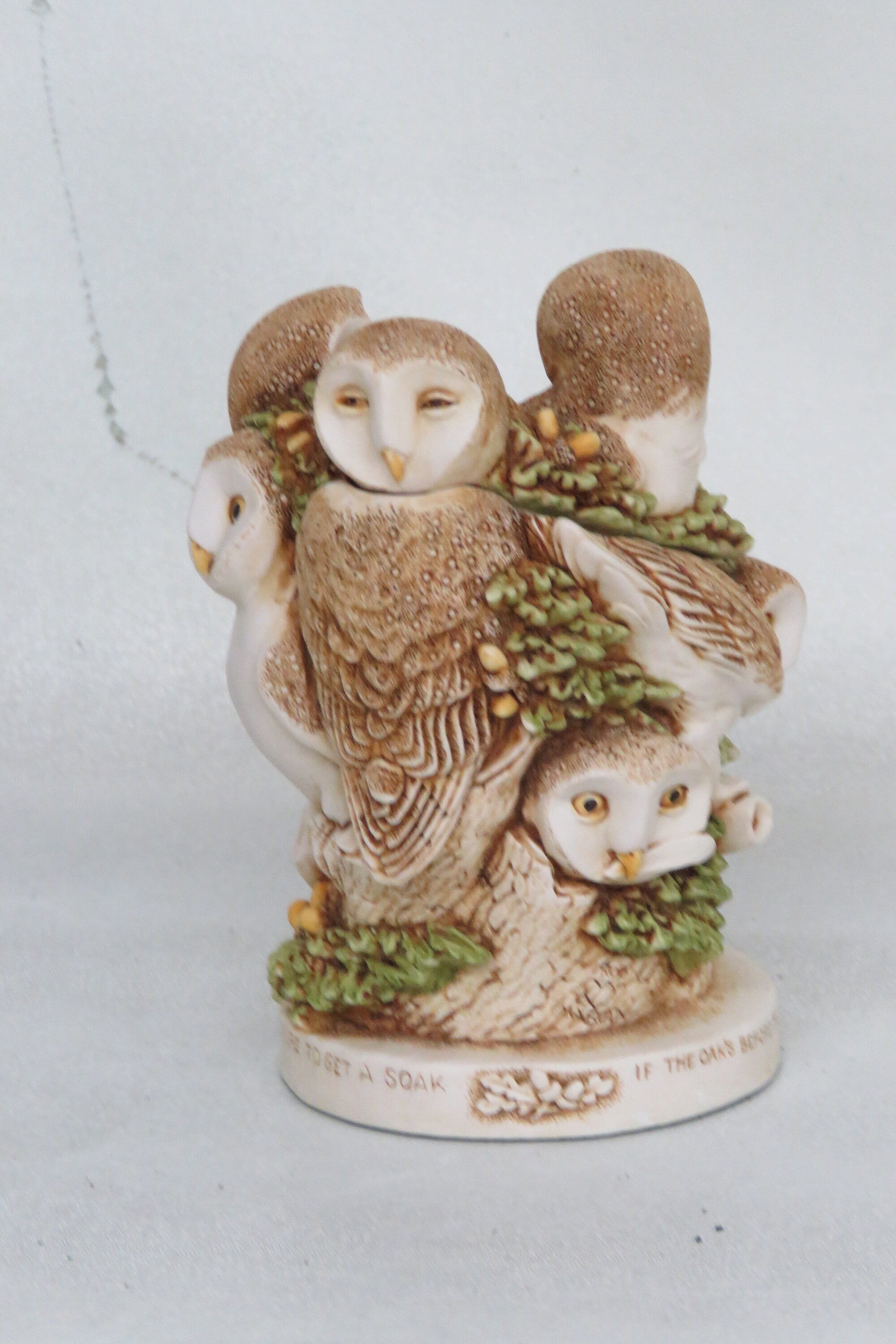 1998 Harmony Kingdom David Lawrence  Ivory Tower Owl Figurine 4032B
