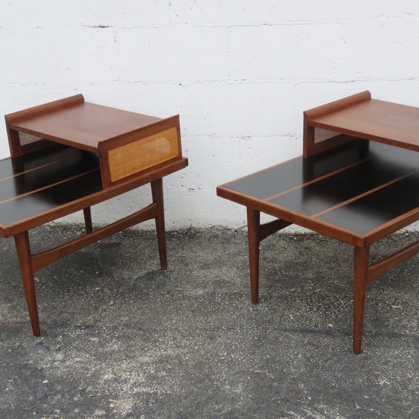 Jack Cartwright for Founders Danish Modern Side End Tables Nightstands a Pair 4694 SHIPPING NOT INCLUDED Please ask for shipping quote
