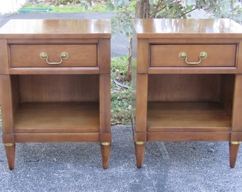 Century Mid Century Modern Nightstands Side End Tables a Pair 3549 SHIPPING NOT INCLUDED Please ask for shipping quote