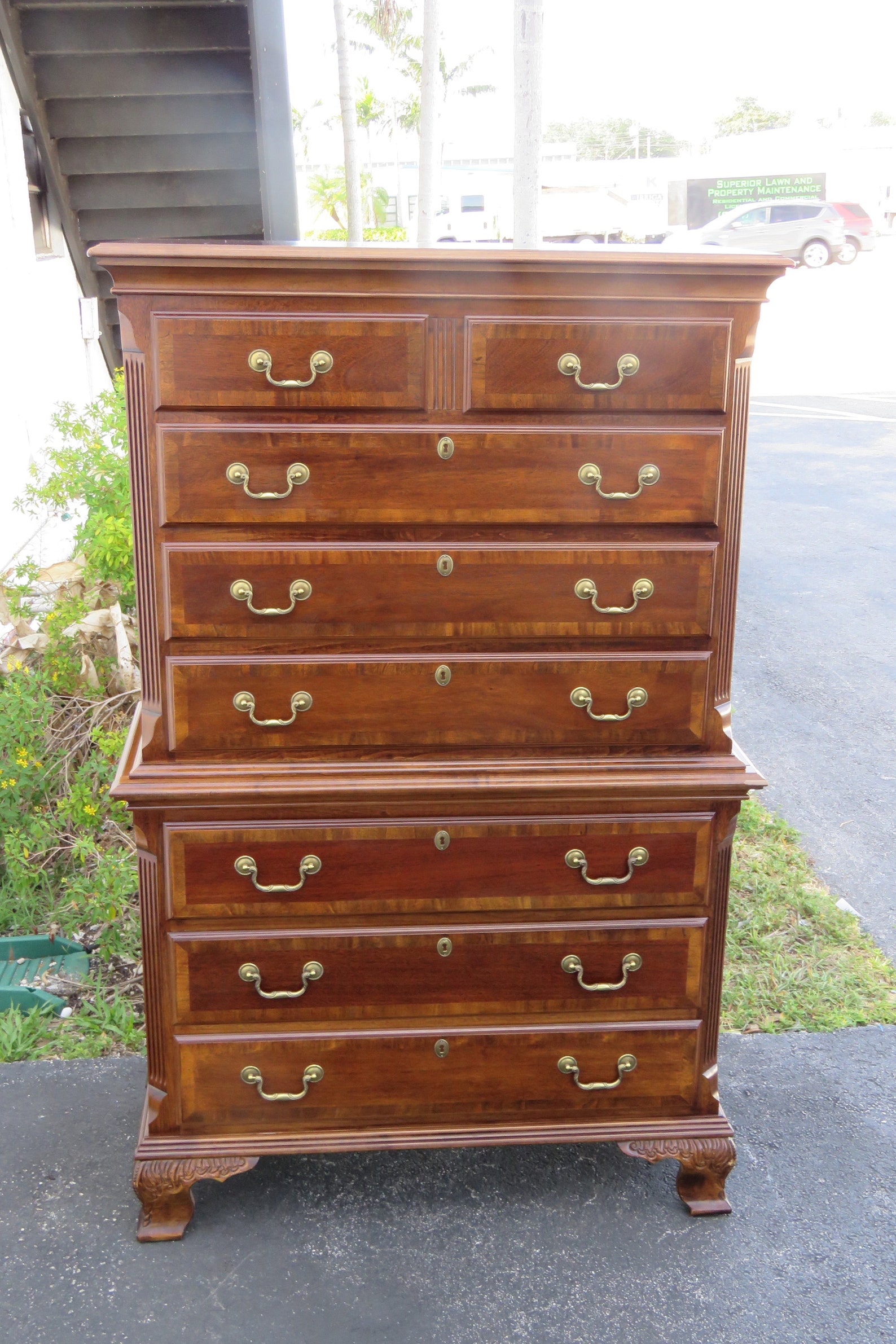 Mahogany Extra Tall Chest Of Drawers 2050 Shipping Not Etsy