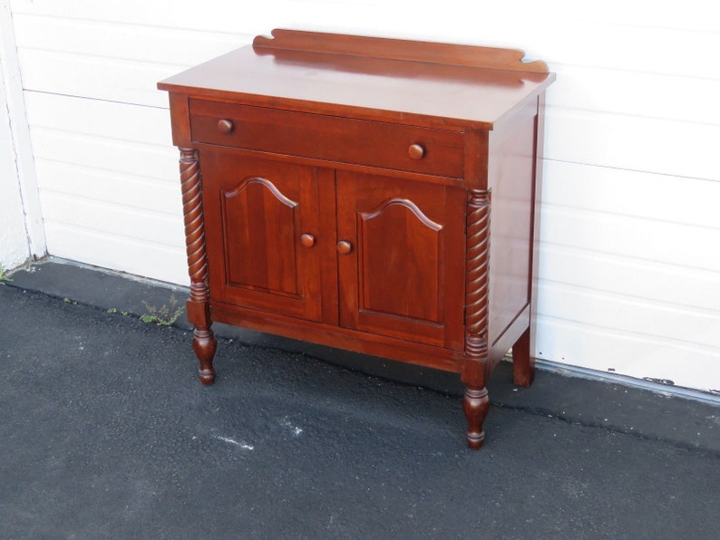 Early 1900s Solid Cherry Server Sideboard Buffet Console 8853 SHIPPING NOT INCLUDED Please ask for shipping quote