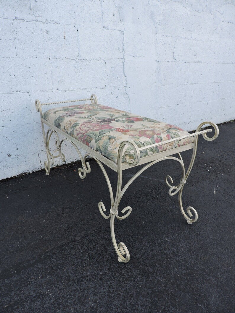 Chippendale Style Carved Mahogany Rolled Arm Bench 30112EC