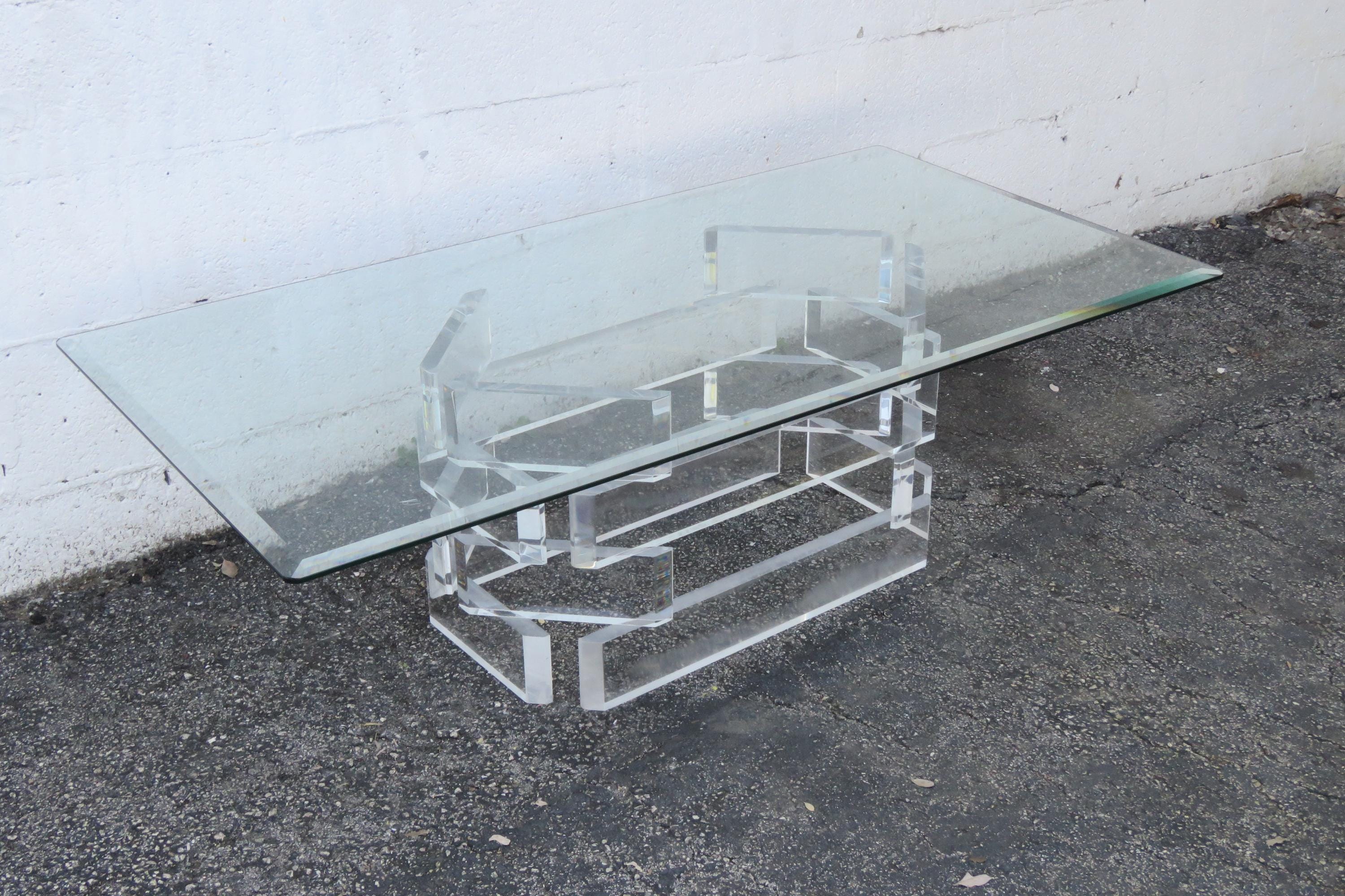 Lucite Coffee Table - Etsy