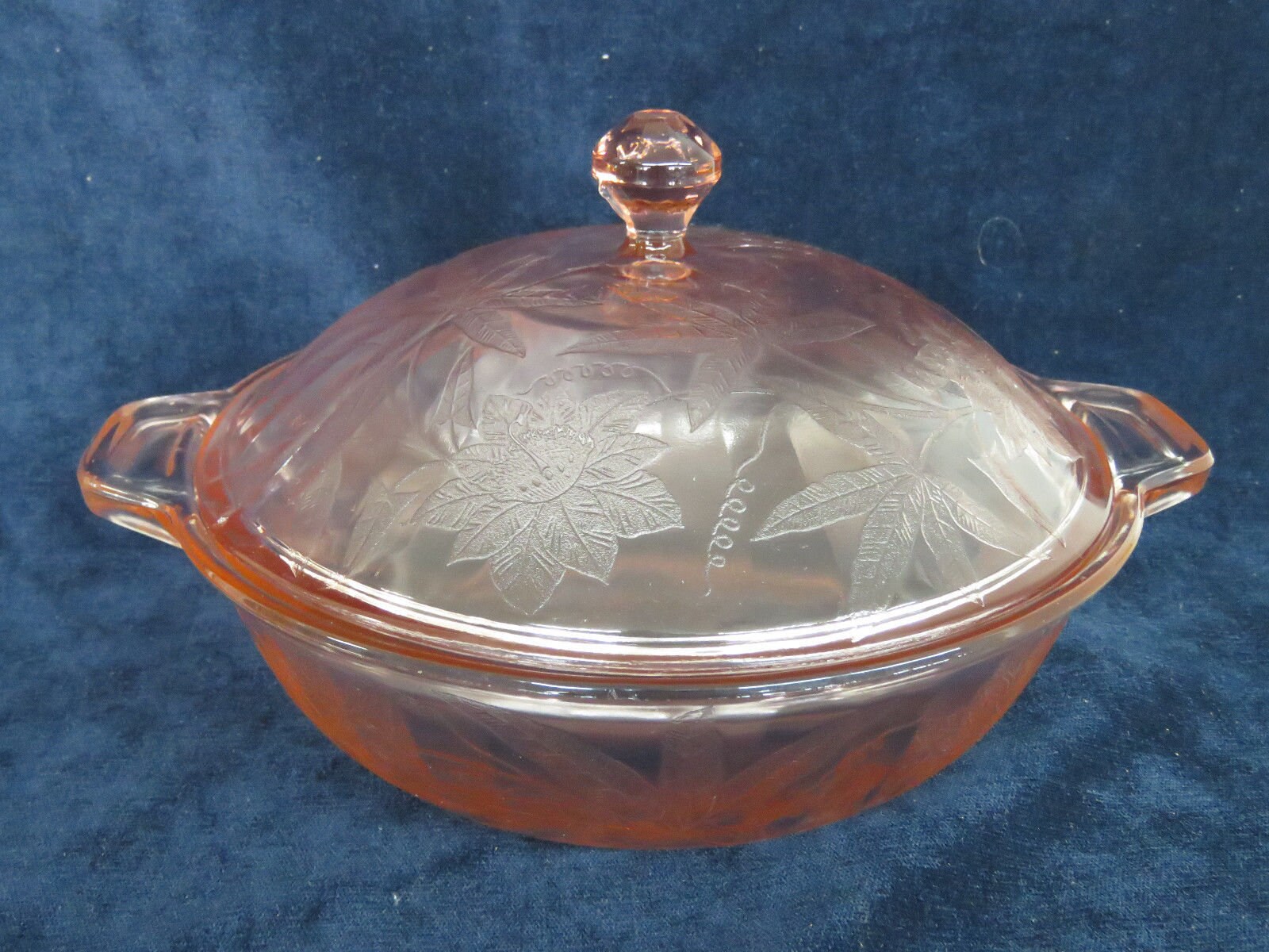 pink casserole dish with lid