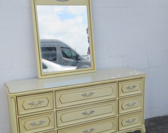 Henry Link French Shabby Chic Painted Dresser Bathroom Vanity with Mirror 2817 SHIPPING NOT INCLUDED Please ask for shipping quote