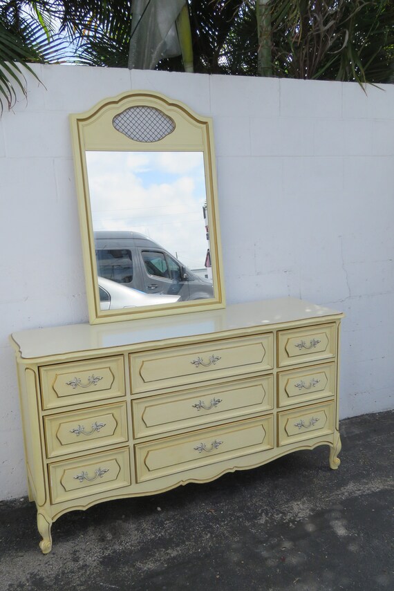 Henry Link French Shabby Chic Painted Dresser Bathroom Vanity With