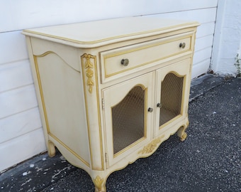 French Shabby Chic Painted Large Nightstand Side End Table by Kindel 2119 SHIPPING NOT INCLUDED Please ask for shipping quote