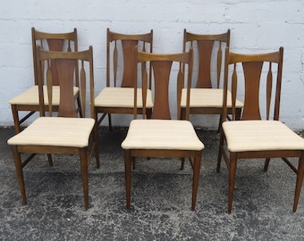 Mid Century Modern Dining Chairs Set of Six 5401 SHIPPING NOT INCLUDED Please ask for shipping quote