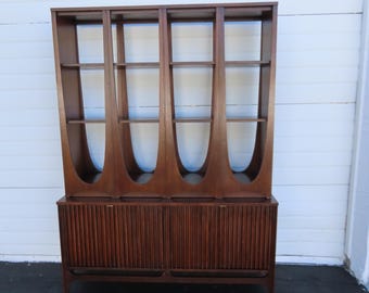 Broyhill Brasilia Two Part Room Divider Wall Unit Shelf 6397 SHIPPING NOT INCLUDED Please ask for shipping quote