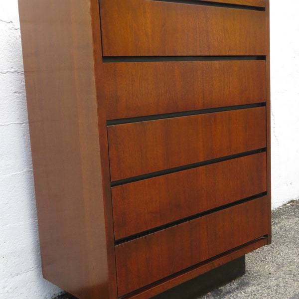 Lane Mid Century Modern Tall Chest of Drawers 5056 SHIPPING NOT INCLUDED Please ask for shipping quote