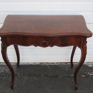 French Late 1800s Card Gaming Console Table 1860 SHIPPING NOT INCLUDED Please ask for shipping quote