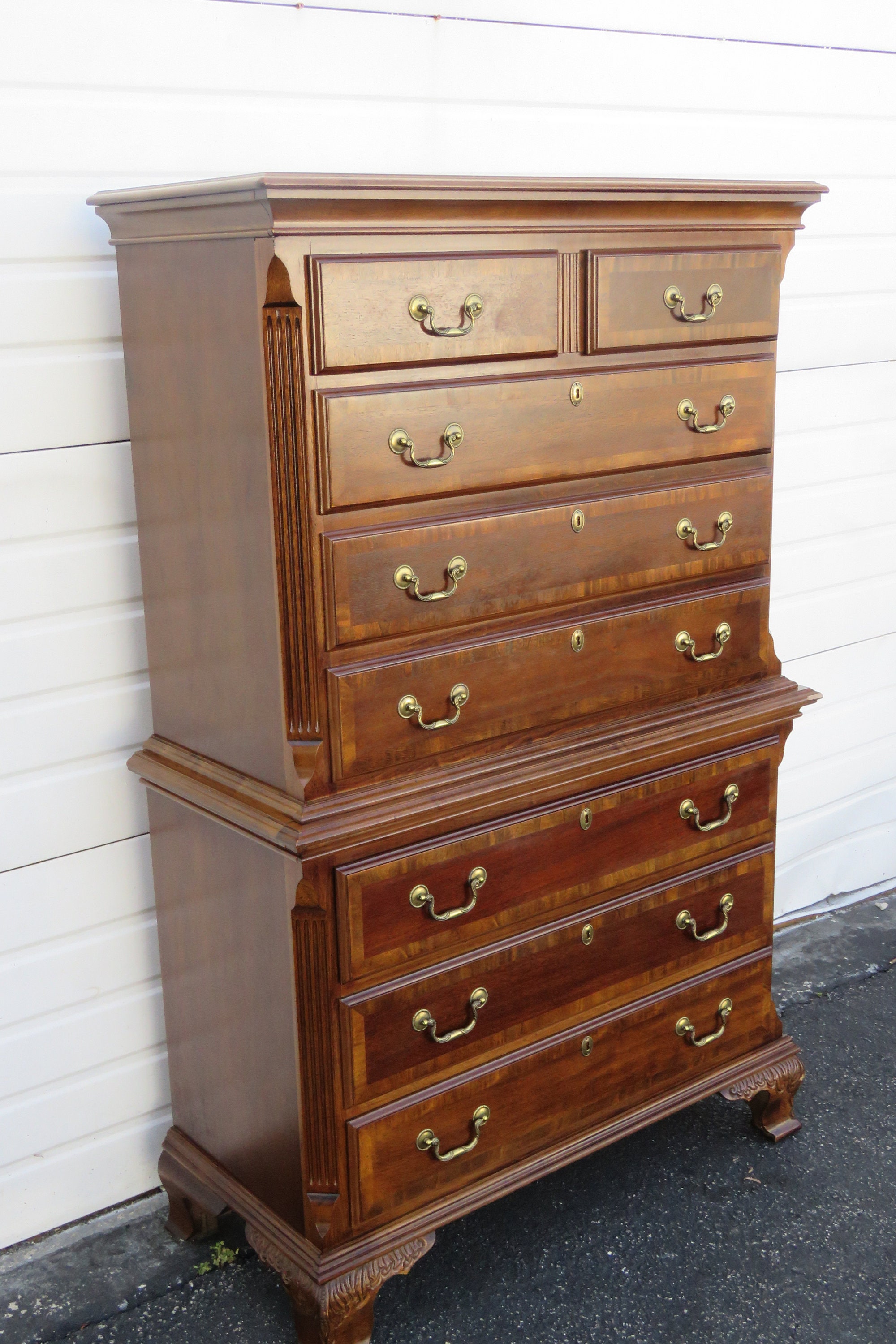 Mahogany Extra Tall Chest of Drawers 2050 SHIPPING NOT Etsy