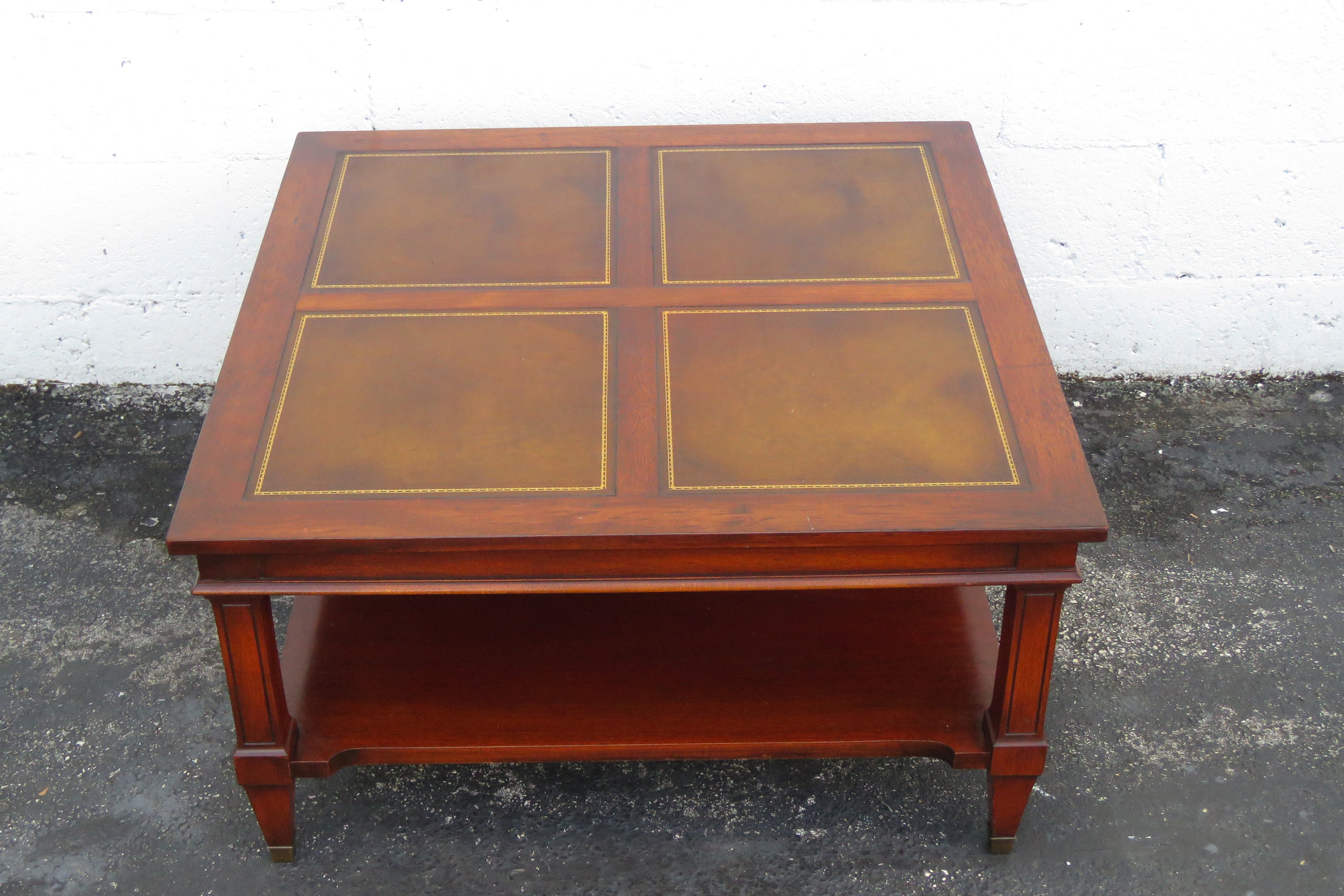 Square mahogany cheap coffee table