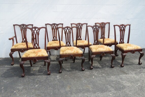 Chippendale ball and claw dining chairs deals