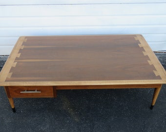 Mid Century Modern Acclaim Dovetailed Large Long Wide Coffee Table by Lane 1896 SHIPPING NOT INCLUDED Please ask for shipping quote