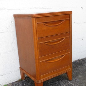 Mid Century Modern Nightstand Side End Bedside Table by Kent Coffey 2745 SHIPPING NOT INCLUDED Please ask for shipping quote image 1