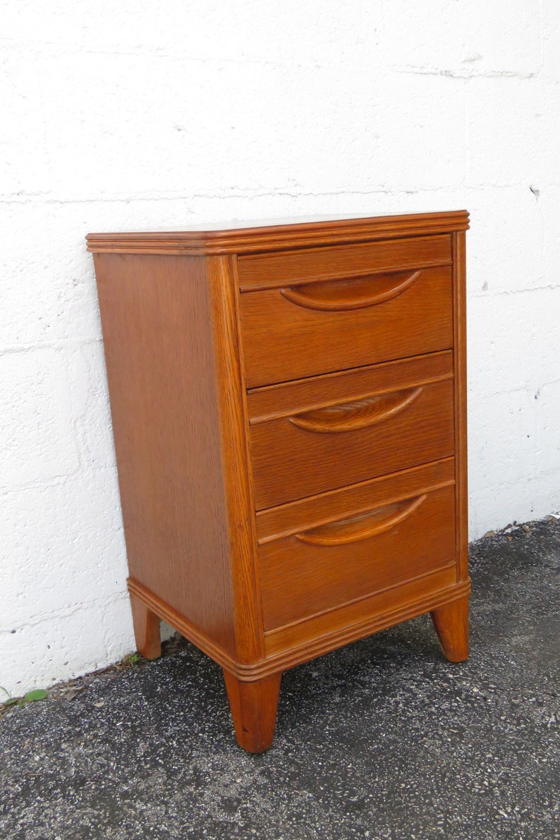 Mid Century Modern Nightstand Side End Bedside Table by Kent Coffey 2745 SHIPPING NOT INCLUDED Please ask for shipping quote image 1
