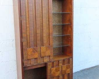 Brutalist Lane Mid Century Modern Bookshelf Display China Cabinet 6303 SHIPPING NOT INCLUDED Please ask for shipping quote