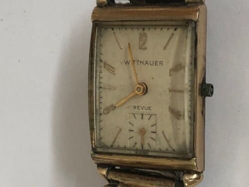 Vintage Wittnauer 10k Gold Filled Not Working Wrist Watch 9156