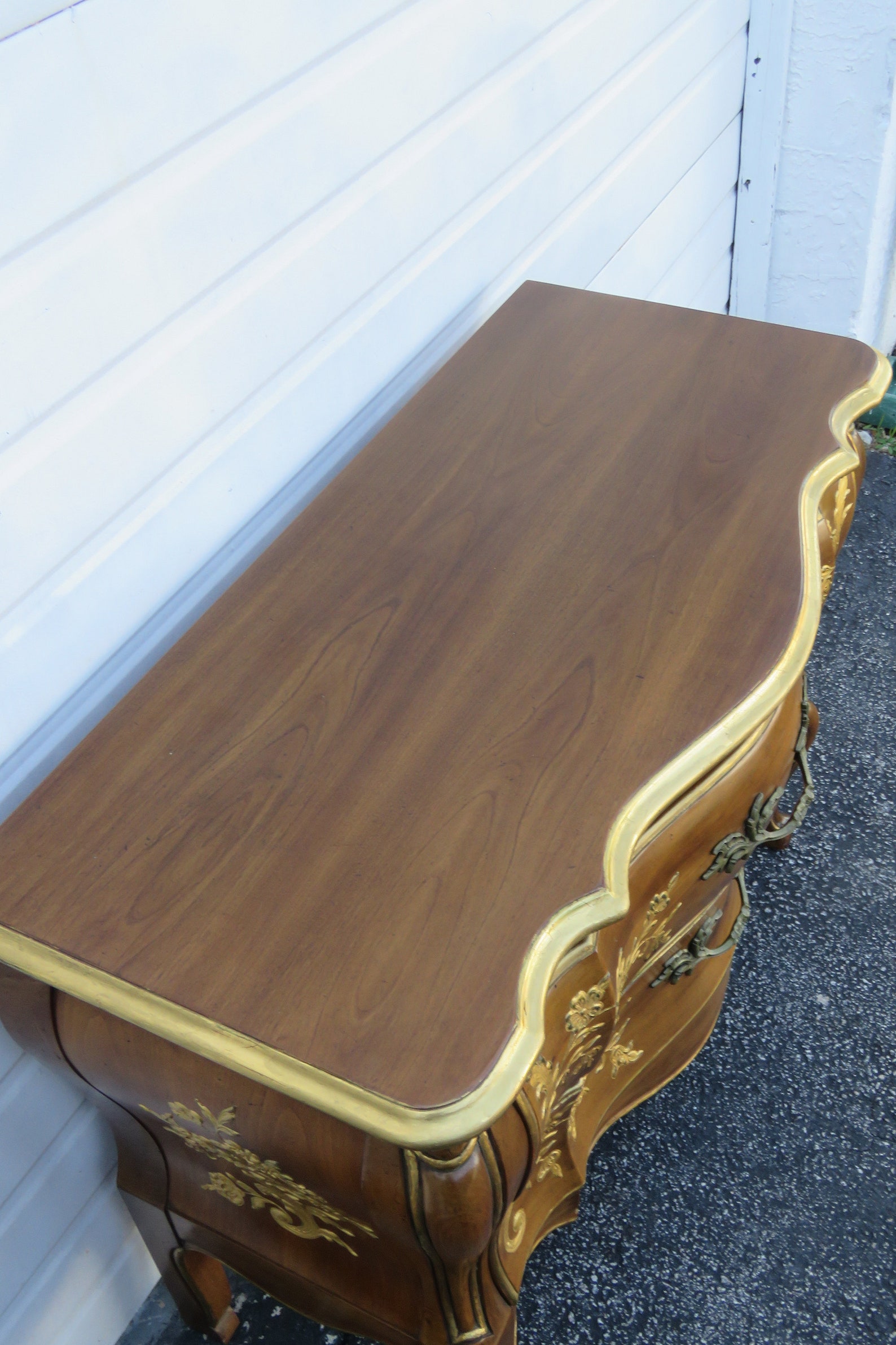 French Bombay Dresser Commode With Gold Leaf by John Etsy