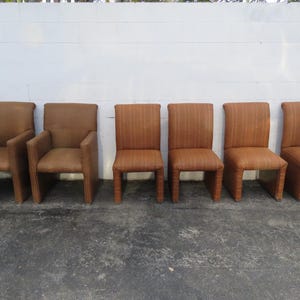 Hollywood Regency Rattan Wicker Caning Set of Six Dining Chairs 5750 SHIPPING NOT INCLUDED Please ask for shipping quote