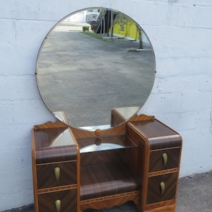 1920s Art Deco Waterfall Vanity Makeup Table 5910 SHIPPING NOT INCLUDED Please ask for shipping quote