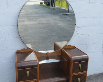 1920s Art Deco Waterfall Vanity Makeup Table 5910 SHIPPING NOT INCLUDED Please ask for shipping quote
