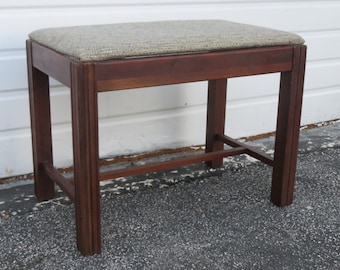 Early 1900s Vanity Stool Bench Ottoman 2577 SHIPPING NOT INCLUDED Please ask for shipping quote