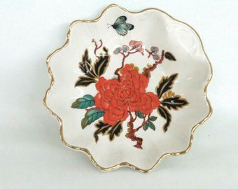 James Kent Old Foley England Scalloped Edge Trinket Vanity Dish 1300B