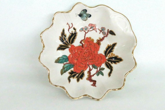 James Kent Old Foley England Scalloped Edge Trinket Vanity Dish 1300B