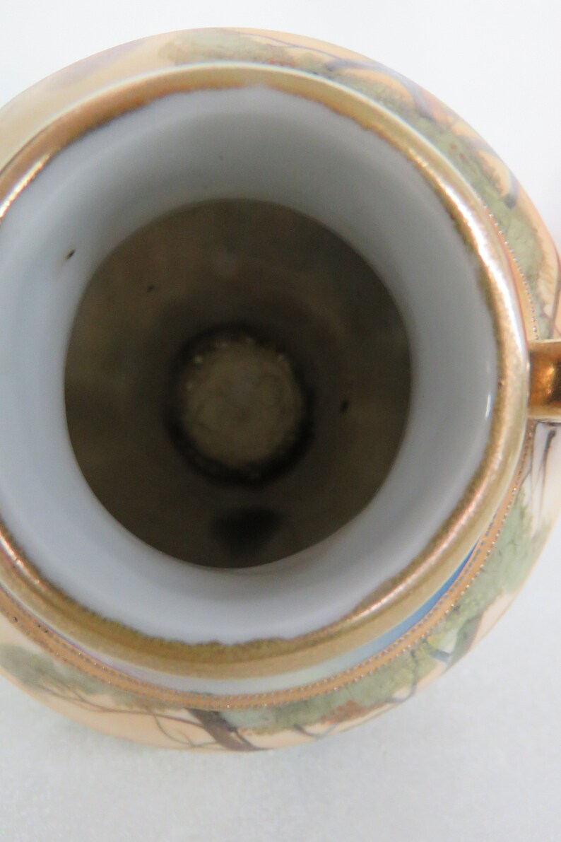 Nippon Hand Painted Vase With Two Gilded Handles 2782B - Etsy
