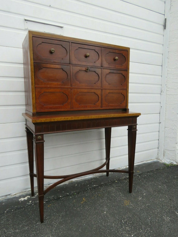 Hollywood Regency Secretary Writing Desk By Thomasville 9636 Writing Desk By Thomasville 9636