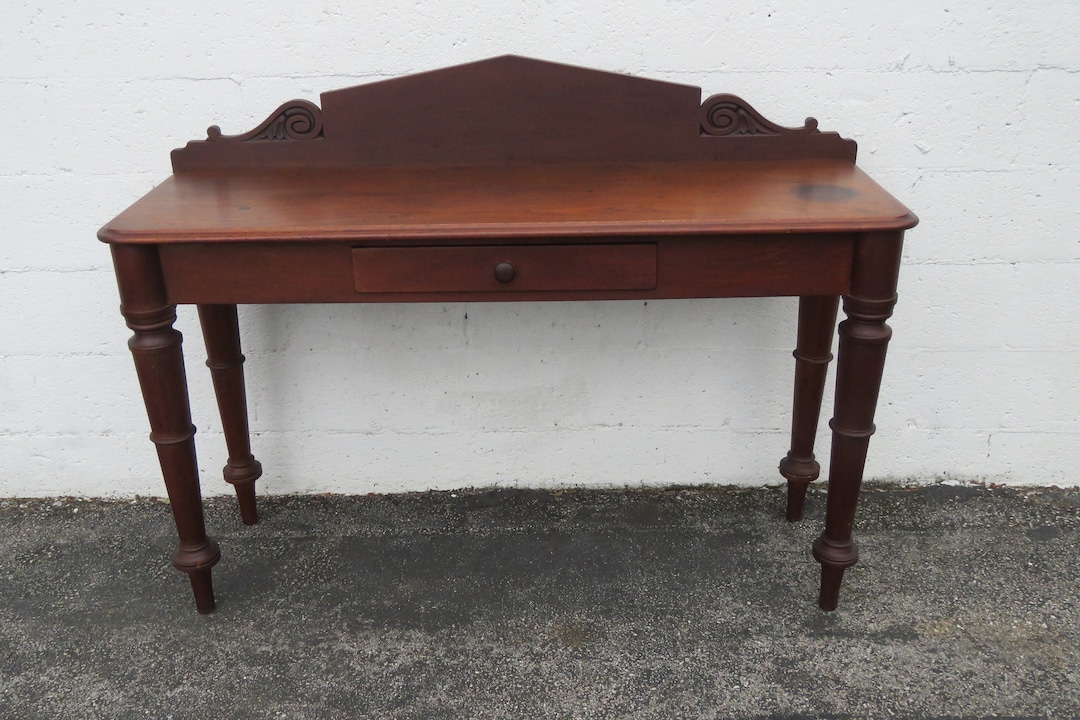 Late 1800s Writing Computer Office Desk Server Console Table 5188 ...