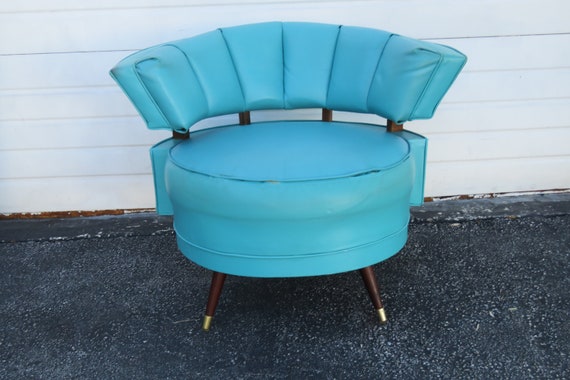 Mid Century Modern Barrel Shape Living Room Side Chair 6658X SHIPPING NOT INCLUDED Please ask for shipping quote