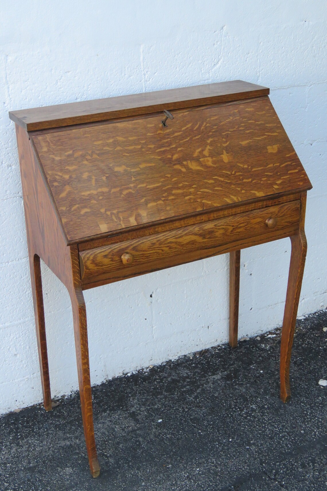 Early 1900s Tiger Oak Secretary Desk by Novelty Wood Work Co Etsy