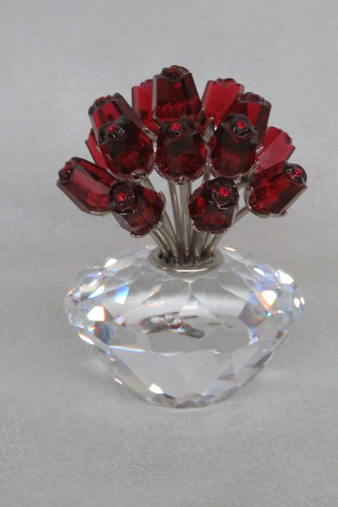 Swarovski Crystal Vase of Roses 15 Year Anniversary Jubilee Edition