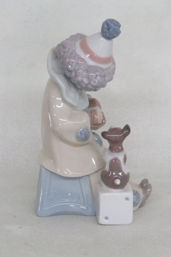 Lladro Clown With Accordion and Dog 5279 Porcelain Figurine 3087B