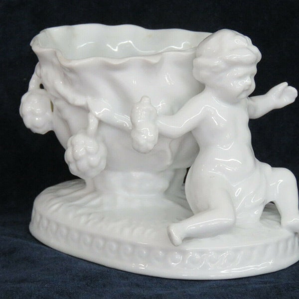 TA Japanese Cherub Holding Fruit Porcelain Compote Dish Bowl 2312B