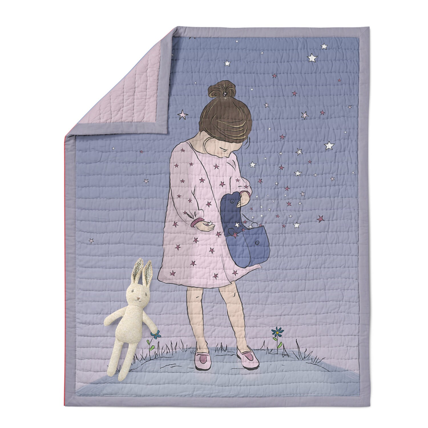 Girls Throw blanket Bedding Kids bedding Toddler bedding Etsy