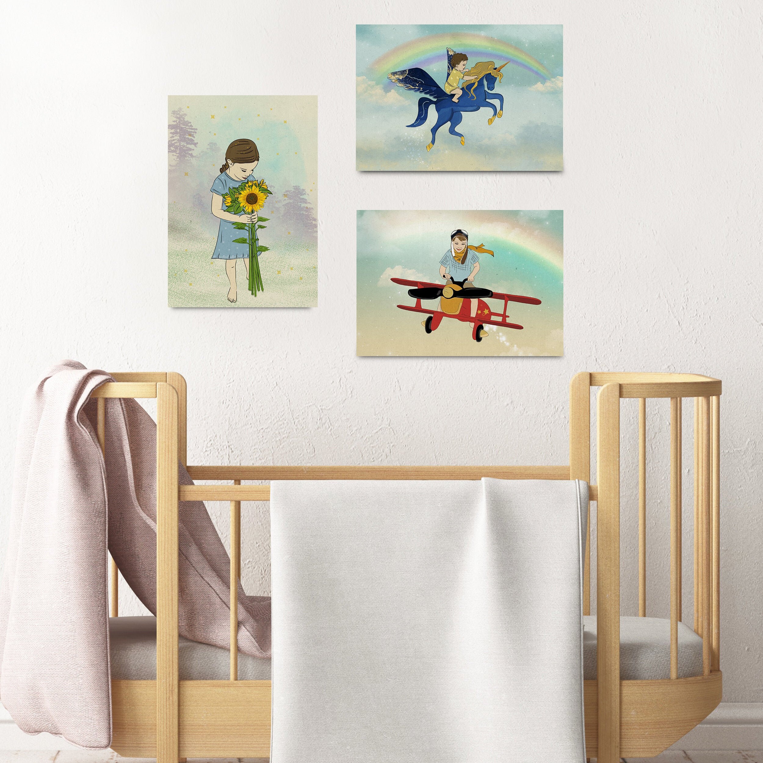 Set of Three prints Wall Art Kids wall art Kids room decor | Etsy