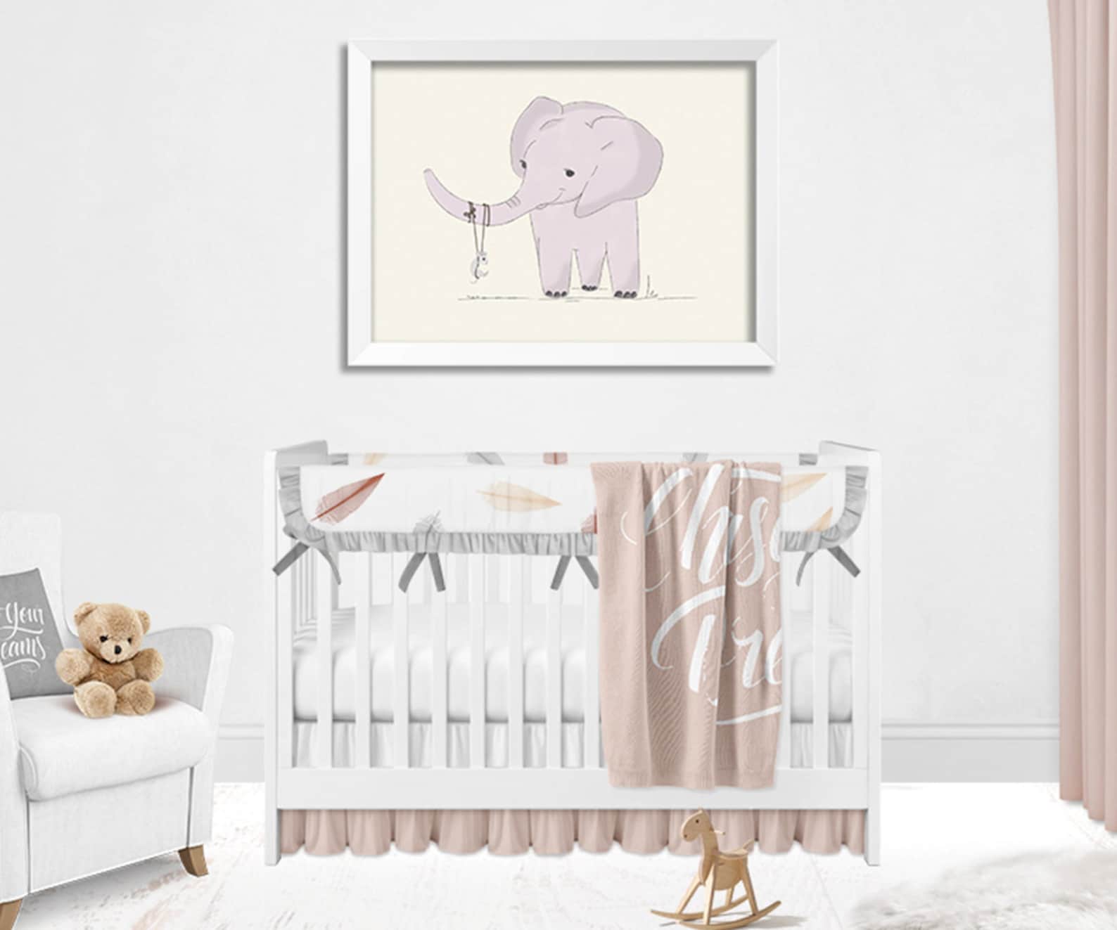 Elephant Nursery Wall Art Elephant Children Decor New baby Etsy